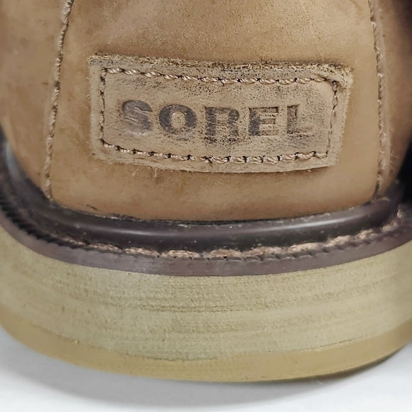 Sorel Madson Waterproof Leather Boots Brown/Black Men’s Shoes Size 11 main image 5